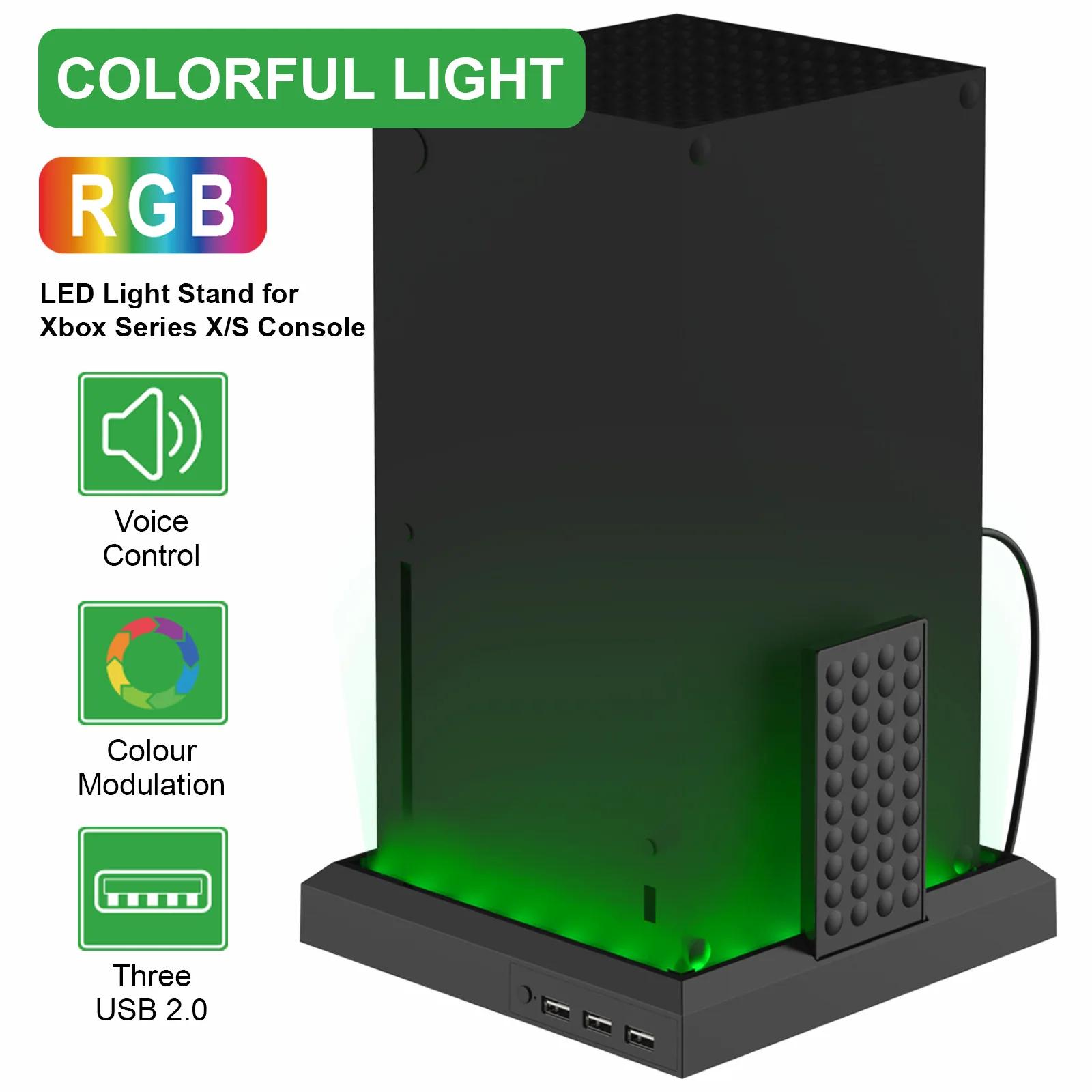 Xbox ø X/S ֿܼ RGB Ʈ ĵ ̼, 3 Ʈ USB , äο LED ̽, Xbox ø X/S  ׼